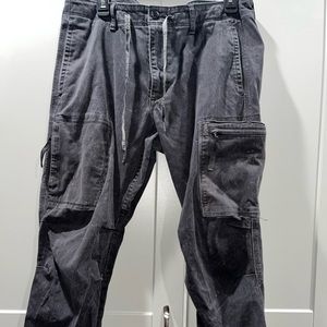 Dockers Alpha Khaki cotton cargo utility pants W35 L30 mens great condition!